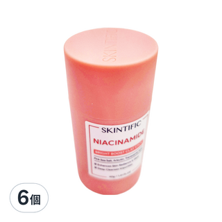 SKINTIFIC 菸鹼醯胺亮白泥膜棒 40g, 1個, 6罐