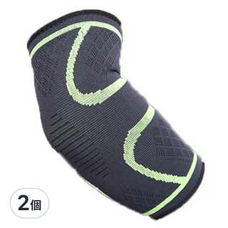 Aolikes 護肘 2個 運動防護 透氣舒適 彈力支撐, M, 灰色