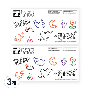 instant tattoo Melo Melo 2入, 6個