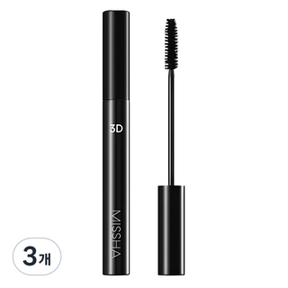 미샤 3D 마스카라 7g, 블랙, 3개