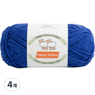 Yarna Happy Cotton 編織線 100g, 732, 4個