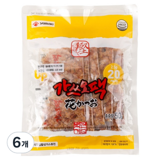 Yamaki 雅媽吉 小包裝柴魚片 20入, 50g, 6個