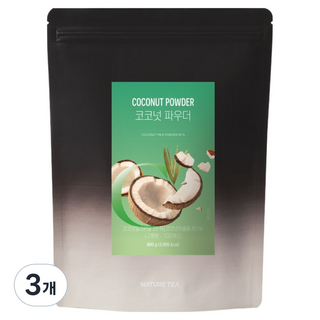 Nature Tea 椰子粉, 800g, 3個, 1入