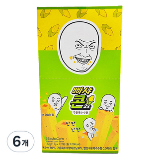 2X玉米棒 烤玉米口味 12支入, 132g, 6盒