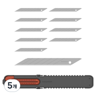 도루코 30도 S커터칼날 10p, 5개