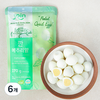 조인 깐메추리알, 270g, 6개