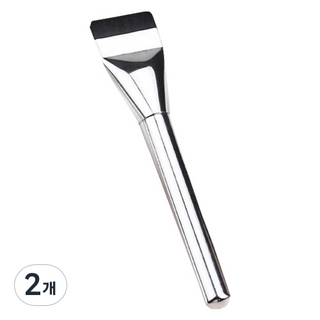 벨루스틴 파운데이션 실크 납작 메이크업브러쉬, 2개, 혼합색상