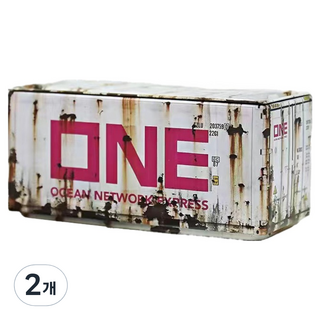 HOHOO 多功能整理設計感收納盒 收納箱, 2個, 鏽白色