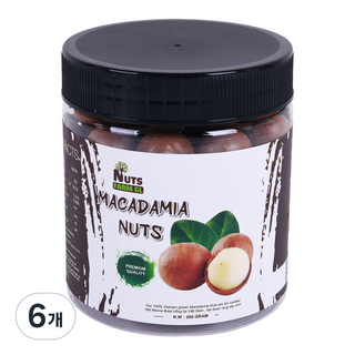 NUTS FARM 圓筒裝夏威夷豆, 300g, 6個