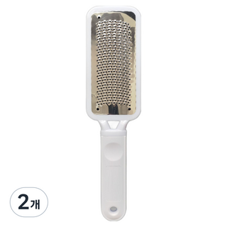 MONOGENT 粉彩色系腳後跟硬皮角質去除器 白色, 2個, 1入, 90.8g