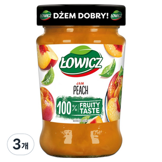 Lowicz 水蜜桃果醬, 3個, 280g