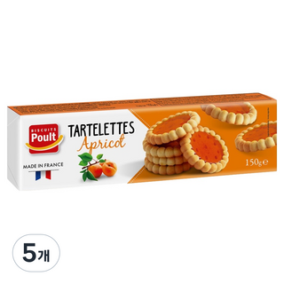 Poult 杏桃塔, 150g, 5個
