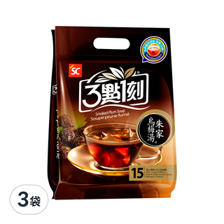 3點1刻 朱家烏梅湯, 25g, 15包, 3袋