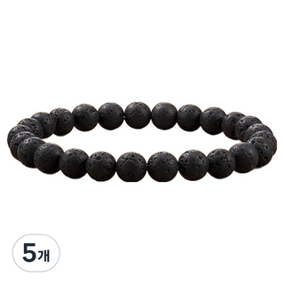 Homesell 紫水晶玉石手鍊 火山石 18cm, 5個