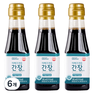 베베푸드 아빠가 만든 간장 소스 비빔무침용, 180ml, 6개, 감칠맛