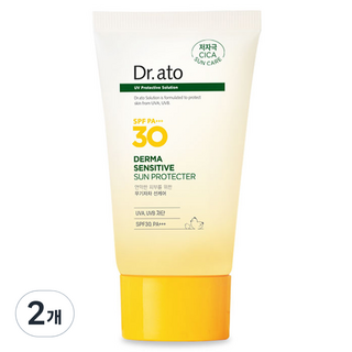 Dr.ato 敏感肌防曬乳 SPF30 PA+++, 50ml, 2條