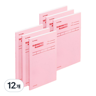 모트모트 텐미닛 플래너 31DAYS, 로즈쿼츠, 12개