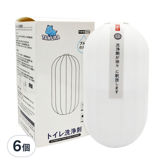 TAMURA 馬桶清潔魔瓶, 6個, 250g