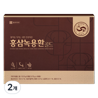 Chong Kun Dang 鍾根堂 紅蔘鹿茸丸 金裝 30入, 112.5g, 2個