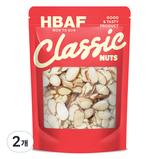 HBAF 經典堅果杏仁片, 200g, 2個