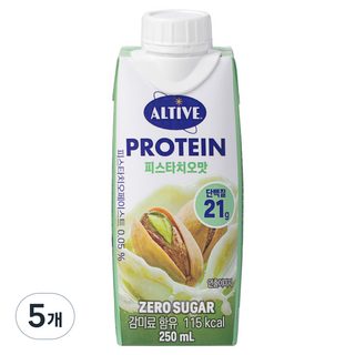 Altive 蛋白飲 開心果風味, 5個, 250ml