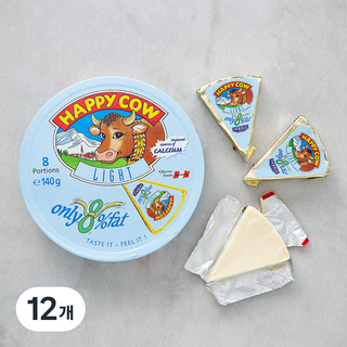 해피카우 온리 8% FAT 크림치즈, 140g, 1개입, 12개