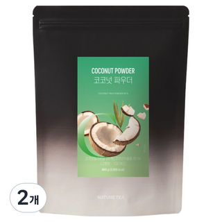 Nature Tea 椰子粉, 800g, 2個, 1入