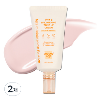 CHOCHO'S LAB 2.0維他命C亮白素顏霜 SPF50+ PA++++, 2個, 單色, 40ml