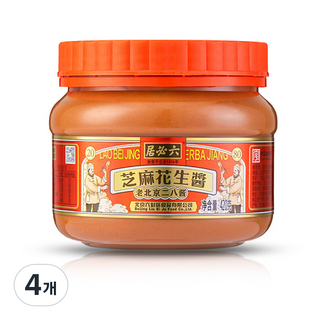 老北京花生芝麻拌芝麻醬, 420g, 4個