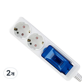 THANOS KANIX 高容量多孔插座 2孔 16A EW-MH-16A2, 1.5m, 混色, 2個