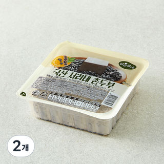 맑은물에 국산 서리태 촌두부, 300g, 2개