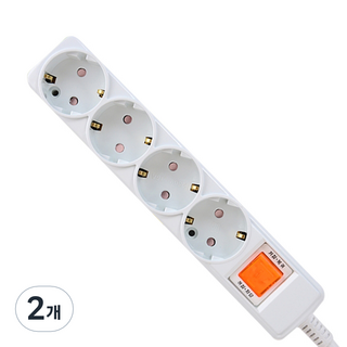 Carnix Thanos 整合型開關 4孔 16A 多功能延長線, 3m, 單一顏色, 2個