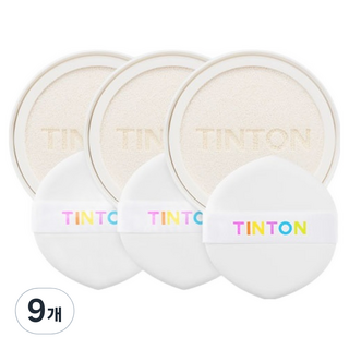 TINTON 彩虹防曬氣墊粉餅 SPF50 PA++ 補充蕊, 25g, 9個