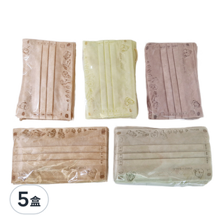 明基健康生活 幸福物語 迪士尼平面口罩 成人 175 x 95mm, 卡布蒂蒂, 50片, 5盒