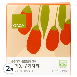 올가홀푸드 유기농 구기자티, 1.3g, 10개입, 2개