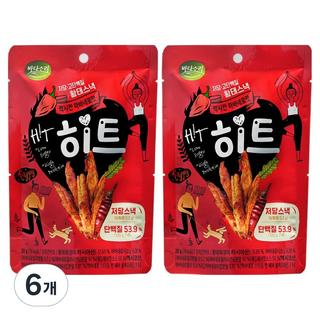 Badasori 低糖高蛋白明太魚條 墨西哥哈瓦那辣椒風味, 20g, 6包