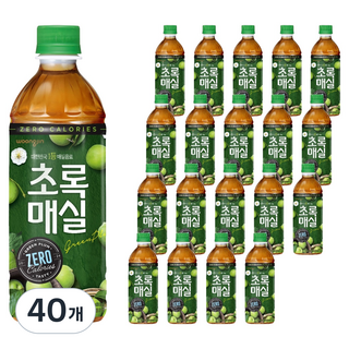 초록매실 제로, 500ml, 40개