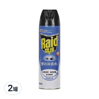 Raid 雷達 雙效殺蟲劑, 500ml, 2瓶