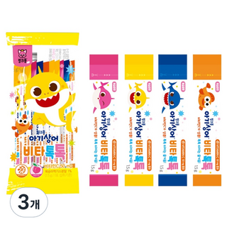 Taeyang Life Health 碰碰狐鯊魚寶寶維他命Tok Tok, 15g, 3個