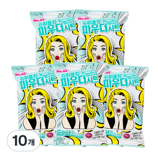 미스사사 슈퍼쿨링 파우더 시트 데오드란트 쿨민트 15p, 87g, 10개