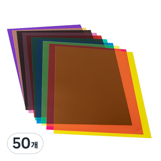 Khohimo PVC 彩色玻璃紙, 210 x 297 mm, 50個