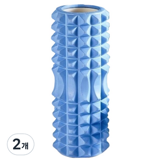 瑜珈按摩滾筒 33cm, 月光藍, 2個