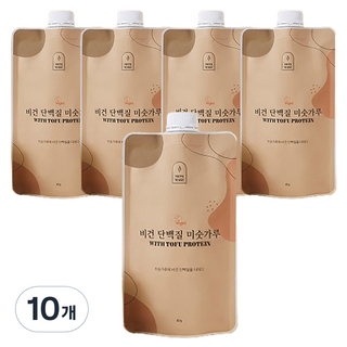 맘메이크 비건 단백질 미숫가루 쉐이크 파우치, 40g, 10개