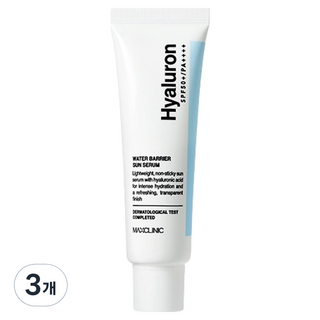 MAXCLINIC 玻尿酸水屏障防曬精華 SPF50+ PA++++, 3個, 40ml