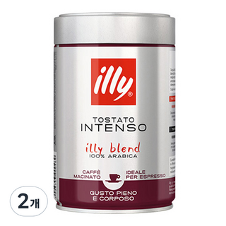 illy 意利 深烘焙濾泡式咖啡粉, 義式濃縮, 250g, 2罐
