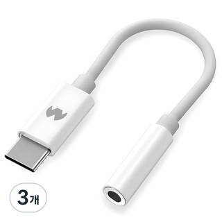 구스페리 C타입 이어폰 변환젠더 3.5mm, 3개