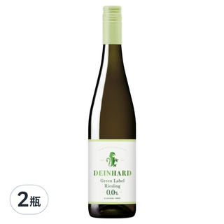 DEINHARD 丹赫麗絲玲無酒精白葡萄酒風味飲,750ml,2瓶