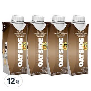 OATSIDE 歐特賽 巧克力味燕麥蛋白飲, 12個, 250ml