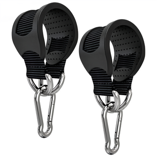 AD-ROCKET 頂級抗撕裂多用途掛帶 引體向上輔助/重訓/沙包袋, 黑色, 2個