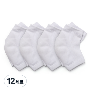 폼메이드 뒤꿈치 각질제거 보습양말 화이트 GBS-MS1000, 1개입, 12세트